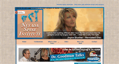 Desktop Screenshot of nvspine.com